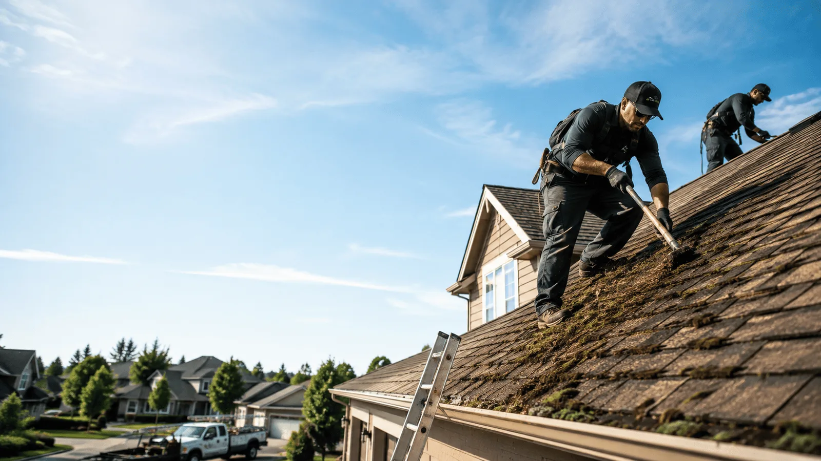 Roof Moss Removal in Three Rivers, MA near me